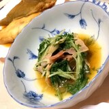 水菜とベーコンの炒め物